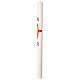 Easter candle with decoration, cross and wheat spikes in wax, 3x47 in s4