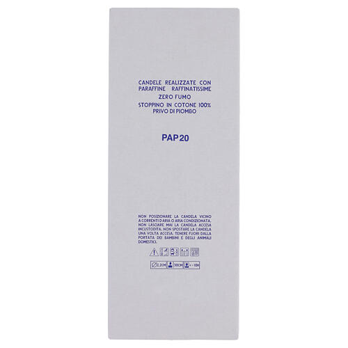 Velas cónicas blancas SET 12 PIEZAS- 30 cm - duración 10 horas 3