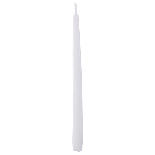 White Taper Candles Set of 12, 30 cm - 10-hour burn time 2