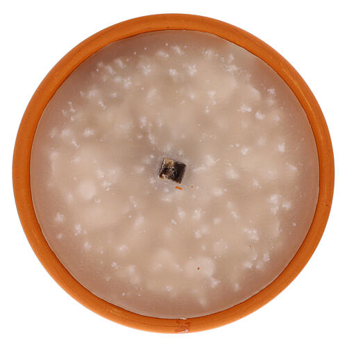 Ivory-colored terracotta wax candle with 4.5-hour duration 4