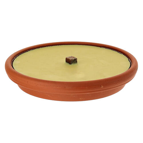Citronella wax torch in terracotta holder, 7.5 hours duration 1