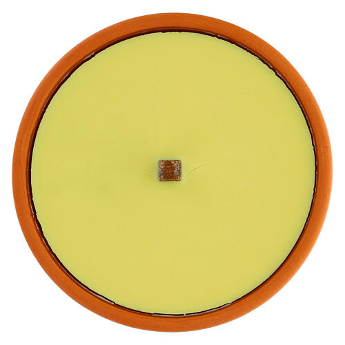 Fiaccola alla citronella in cera in coccio di citronella durata 7,5 ore 2