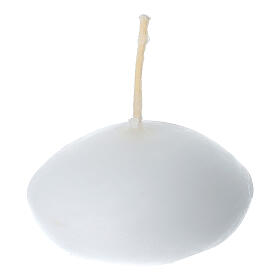 Oval floating candles, PACK of 20, 1.8 in, 4-hour duration