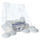 Candele galleggianti ovali CONF. 20 PZ - cm 4,5 - durata 4 ore s3