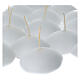 Candele galleggianti ovali CONF. 20 PZ - cm 4,5 - durata 4 ore s5