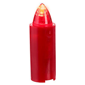 Lumino elettrico batteria 9 cm rosso luce fissa 120 giorni