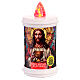 Electric votive candle 12 cm battery-powered Jesus print intermittent red light 365 days s1