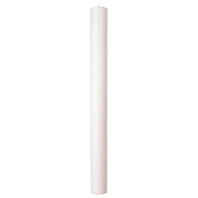 Classic white Paschal candle of 40 in - 4-inch DIAMETER