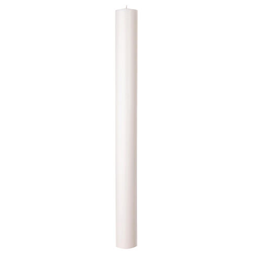 Classic white Paschal candle of 40 in - 4-inch DIAMETER 2