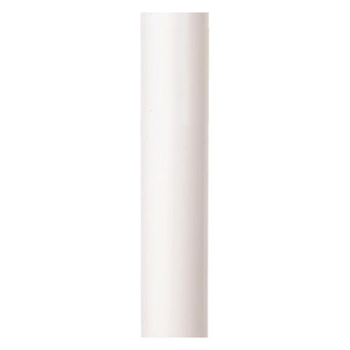 Cierge pascal classique blanc 140 cm - diamètre 10 cm 1