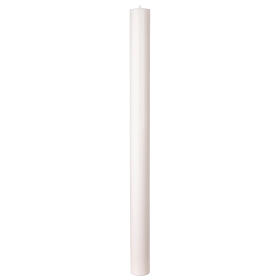 Círio branco clássico pascal 140 cm - diâmetro 10 cm