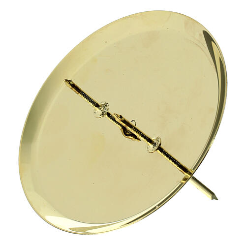Punzoni portacandela Avvento SET 4 PZ rotondo dorato lucido 7,5 cm 2