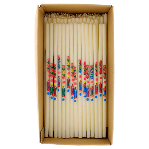 Marienkerze für Lichtmess – Weiß 35 cm 2