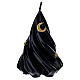 Candela abete blu notte laccato luna stelle dorate decorate a mano 13,5 cm Cereria Di Giorgio s1