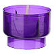 Bougie votive en plastique coloré durée 3 heures couleurs assorties s4