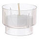 Bougie votive en plastique coloré durée 3 heures couleurs assorties s6