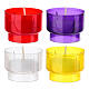 Lumino votivo plastica colorata durata 3 ore colori assortiti s2