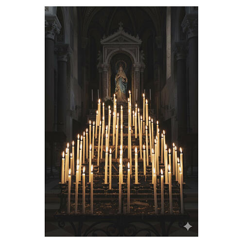 Velas para Candelaria blancas CAJA 5 KG - 35 cm 2