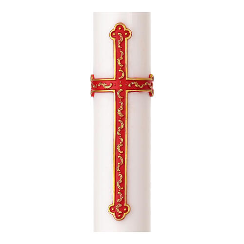 Cero pasquale DIAM. 9 CM croce alfa ed omega 120 cm 2