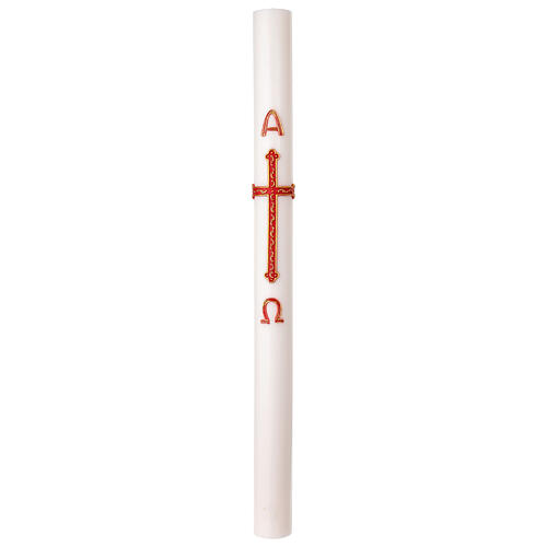 Cero pasquale DIAM. 9 CM croce alfa ed omega 120 cm 3