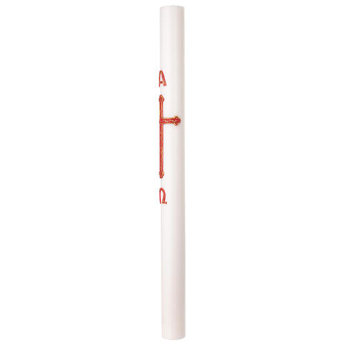 Cero pasquale DIAM. 9 CM croce alfa ed omega 120 cm 4
