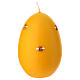 Hand-Decorated Yellow Egg-Shaped Candle with Bees 15 cm by Cereria Di Giorgio s1