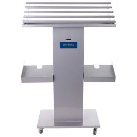 Opferlichttisch für Kirche oder Kathedrale – für 60/80 Kerzen mit Kassette