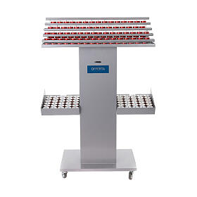 Opferlichttisch für Kirche oder Kathedrale – für 60/80 Kerzen mit Kassette