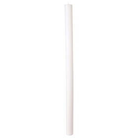 White classic Paschal candle - DIAM. 2.8 IN - 47 IN