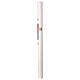 Cero pasquale bianco alpha ed omega argento croce multicolore 8x120 cm s4