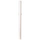 Cero pasquale bianco alpha ed omega argento croce multicolore 8x120 cm s6