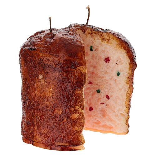 Bougie de Noël en forme de panettone 13 cm Cereria Di Giorgio faite à la main 1