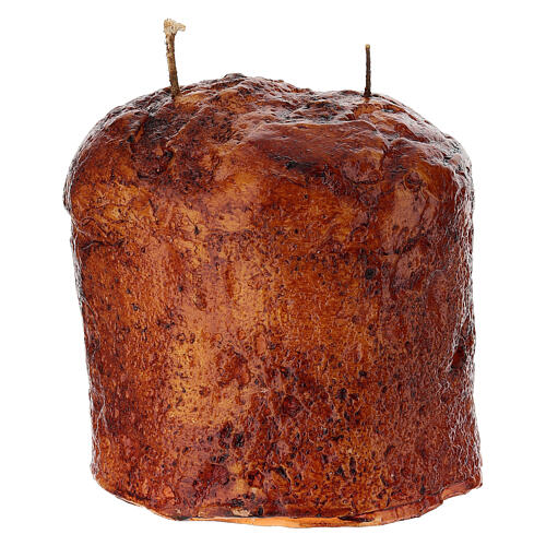 Candela natalizia a forma di panettone 13 cm Cereria Di Giorgio fatta a mano 4