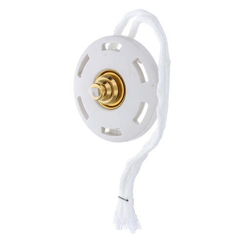 Tappo ricambio cartuccia cera liquida bombato 4 cm bianco 2