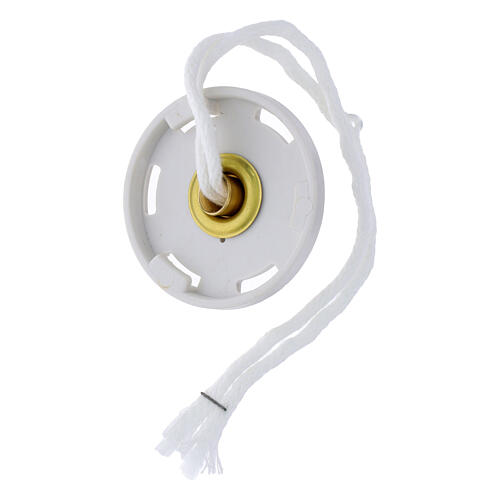 Domed 4 cm white liquid wax cartridge replacement cap 3