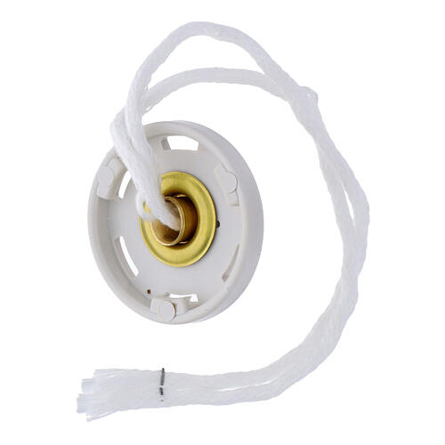 Pièce de rechange bouchon bombé cartouche cire liquide 3 cm blanc 3