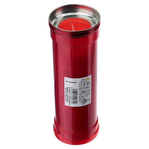 Red votive candle 50T white wax, diameter 6 cm, 70 hours 5