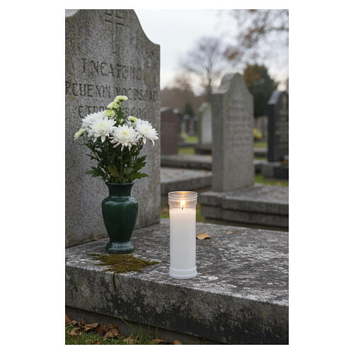White votive candle 50T white wax, diam. 6 cm, 70 hrs duration 2