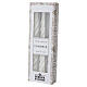 Set 3 bougies laquées torsadées blanches h 20 cm s3