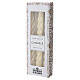 Ivory twisted taper candle, 20 cm, lasting 5 hours s3