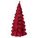 Weihnachtskerze in Tannenbaumform, rot – 20 cm s1