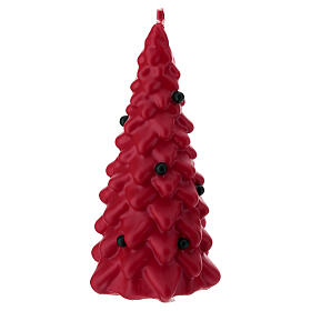 Vela de Natal árvore vermelha 20 cm