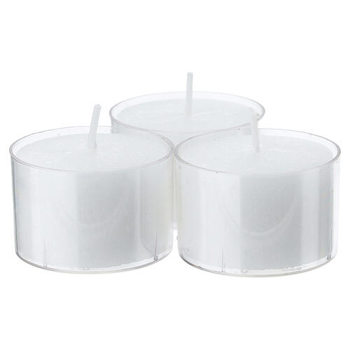 Tealights - 50 pcs with transparent cup, 1.6 in, 8 hours 2