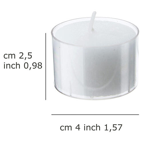 Podgrzewacze z przezroczystym pojemnikiem 4 cm, 8 godzin - 50 sztuk 3