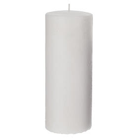 White Advent wreath candle, 3x8 in