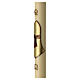 Paschal candle in beeswax with Franciscan Tau on parchment decor, 8x120 cm s5