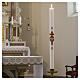 Paschal candle in white wax with Holy Spirit symbol, 3x47 in s2