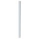 White paschal candle with Holy Spirit on silver cross, 120x8 cm s5