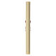 Paschal Candle, ivory 90x8 cm in beeswax with Paschal Lamb on red background s5