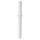 Paschal candle in white wax with decorated embossed cross, 35x3 in s5